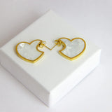 Brincos Coração em Aço Inoxidável