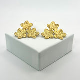 Brincos Aurora Floral em Aço Inoxidável