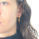 Brincos Trama em Aço Inoxidável